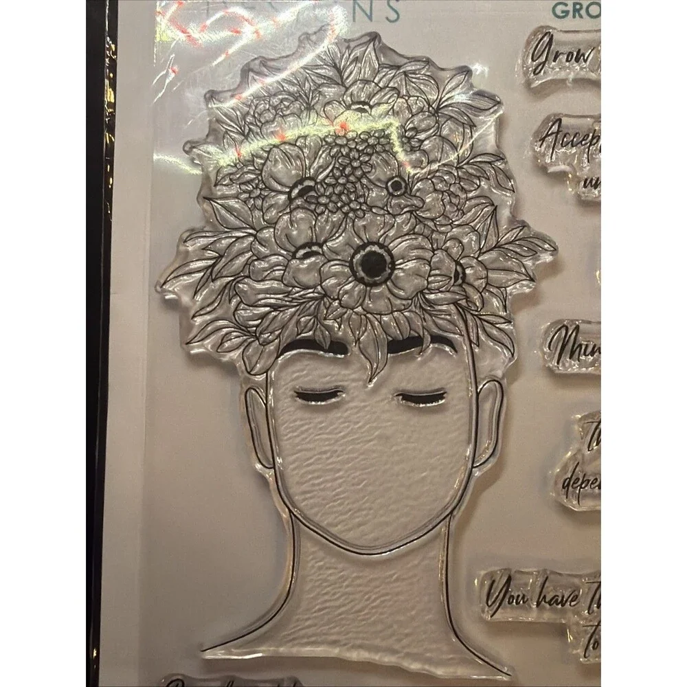 Gina K Designs grow positive thoughts you are enough sentiments